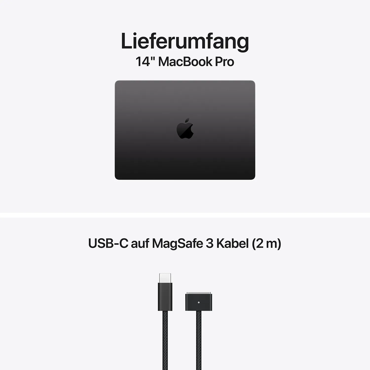 Apple MacBook Pro 14'' M6 12-Core CPU  12-Core GPU - 1TB - 32GB Space Schwarz - 2026 - Kein Netzteil