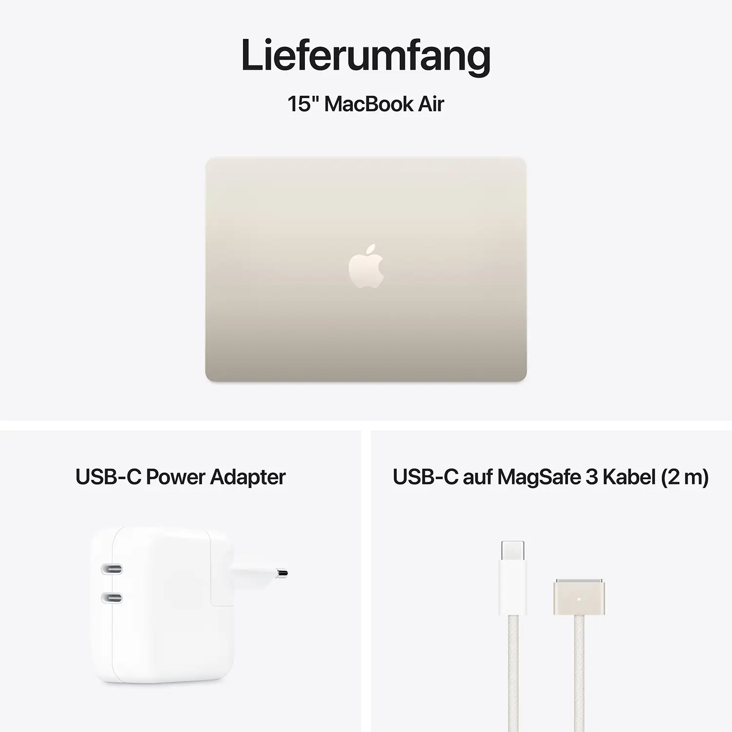 Macbook Air 15'' - M4  10-Core CPU  10-Core GPU - 16 GB - 512 GB SSD - Polarstern - 2025