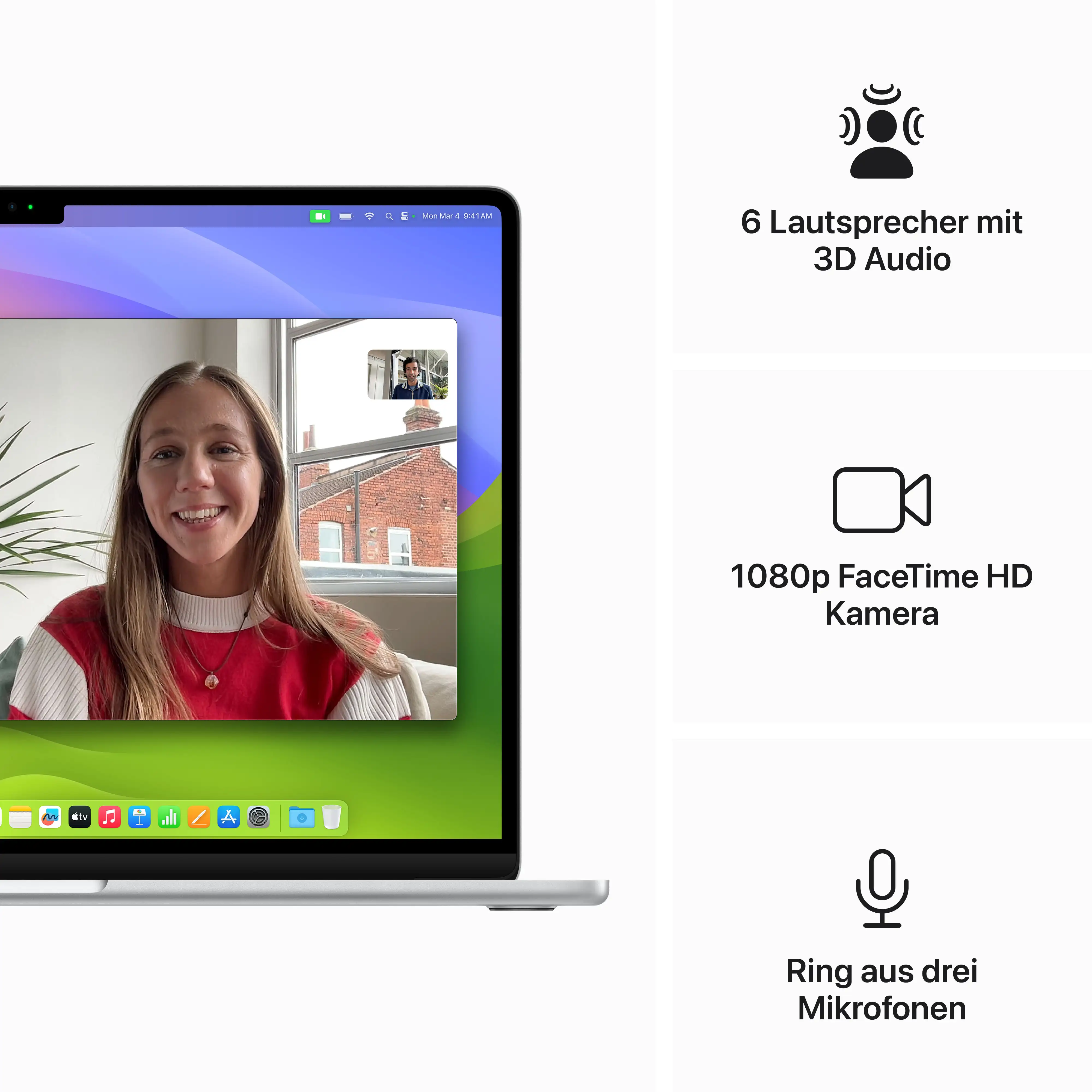 Produktbild: Macbook air 15 in m3 silber bild position 6