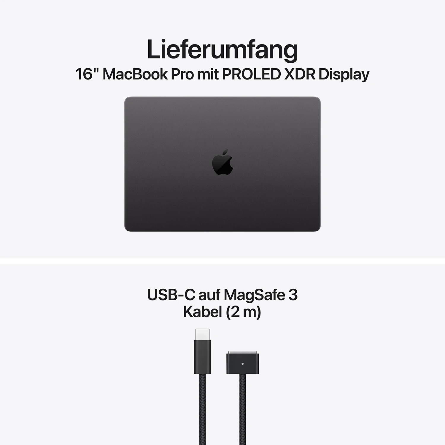 MacBook Pro 16'' M5 Pro 18C/20C - 24GB - 1TB - PROLED XDR Display Space Schwarz