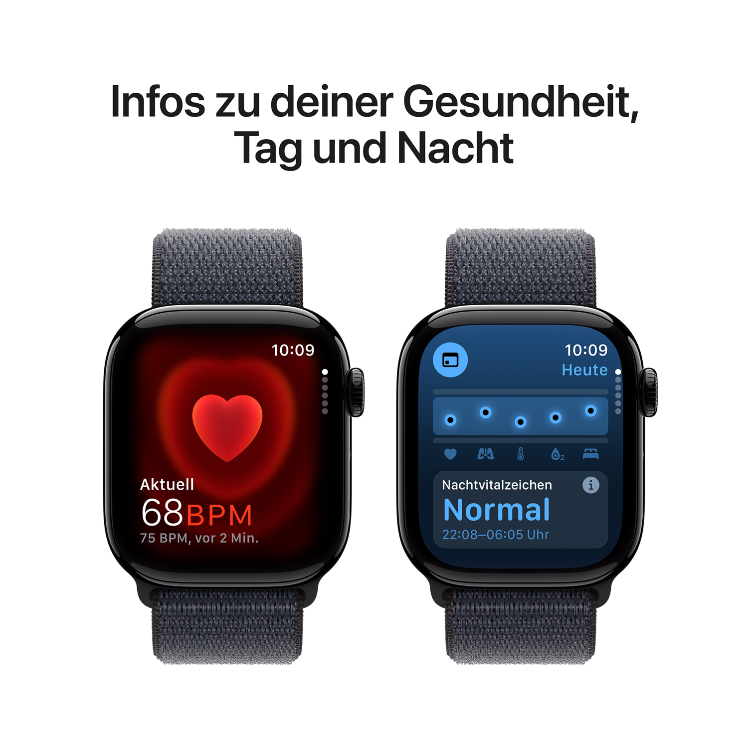 Apple Watch S10 Aluminium 42mm Diamantschwarz (Sport Loop tinte) Apple Watch S10 Aluminium 42mm Diamantschwarz (Sport Loop tinte)