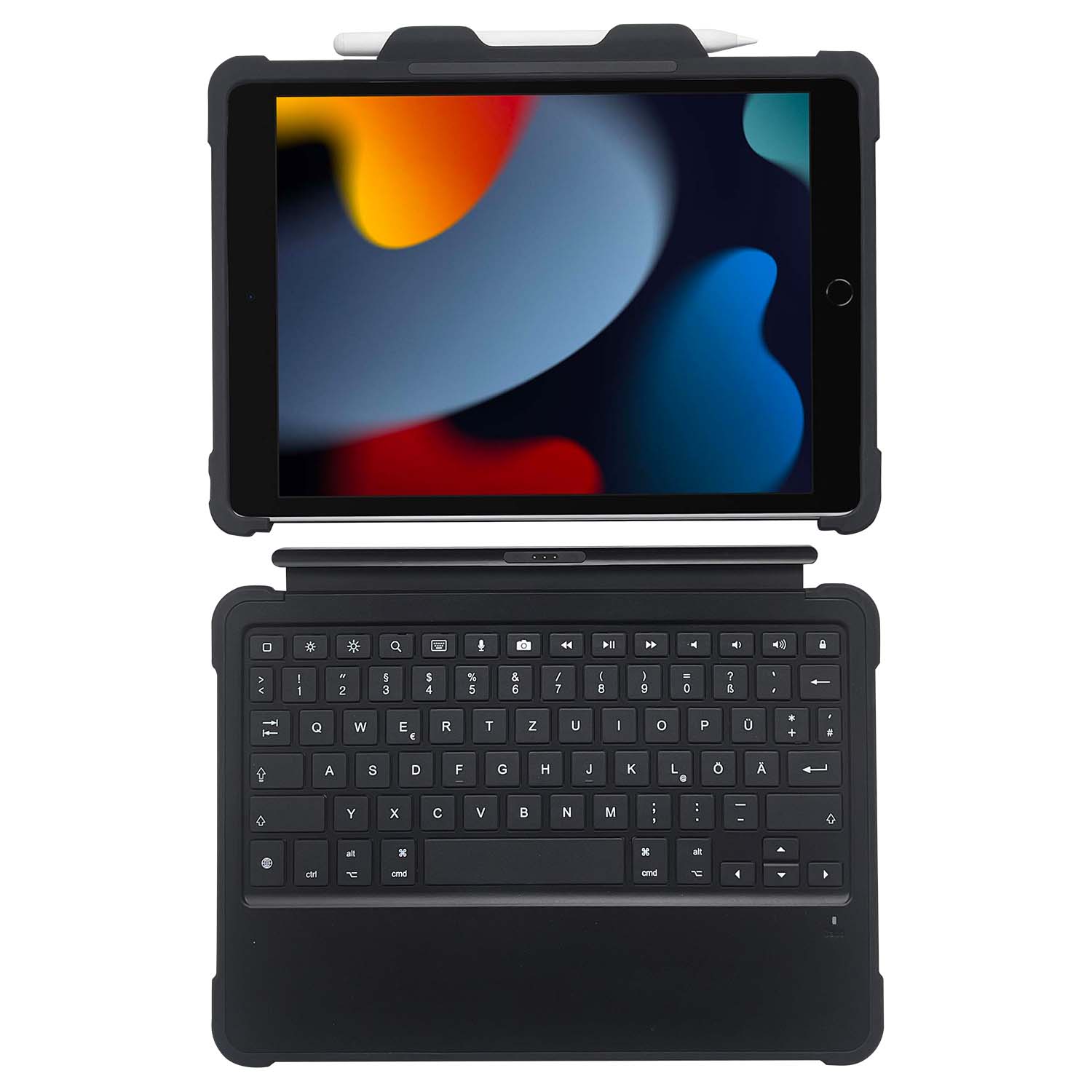 SHOCKGUARD Keyboard Folio iPad 10.2  schwarz EDU