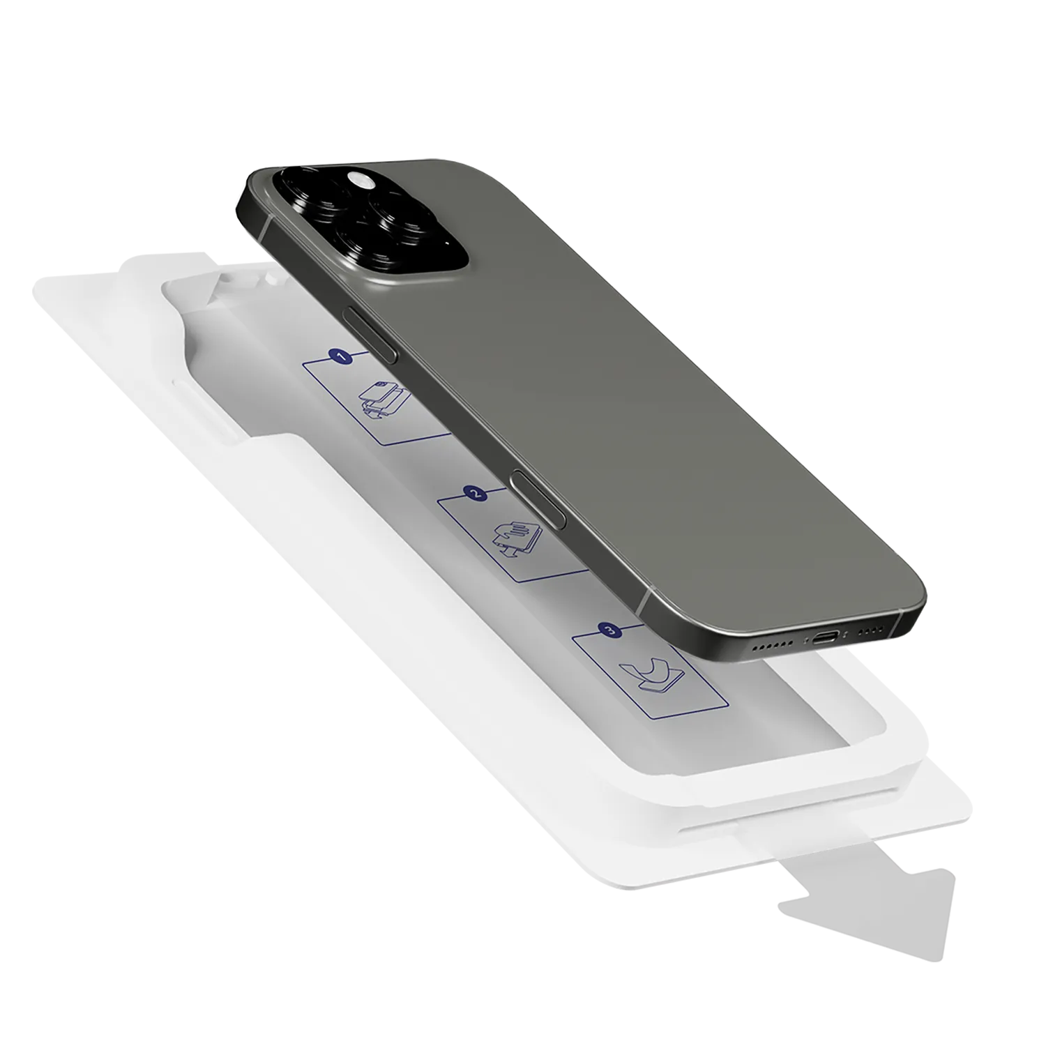 Shockguard EasyShield Privacy iPhone 17 Pro inkl. Positionierhilfe