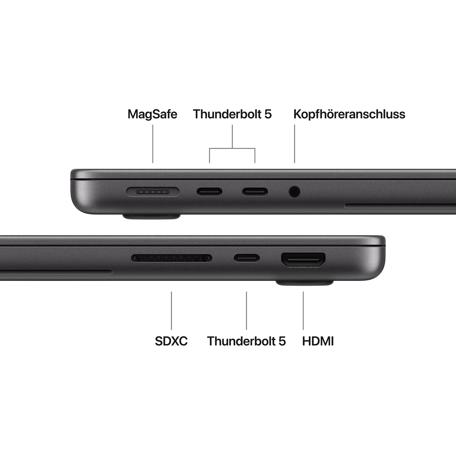 MacBook Pro 14'' M5 Pro 15C/16C - 24GB - 1TB - PROLED XDR Display Space Schwarz