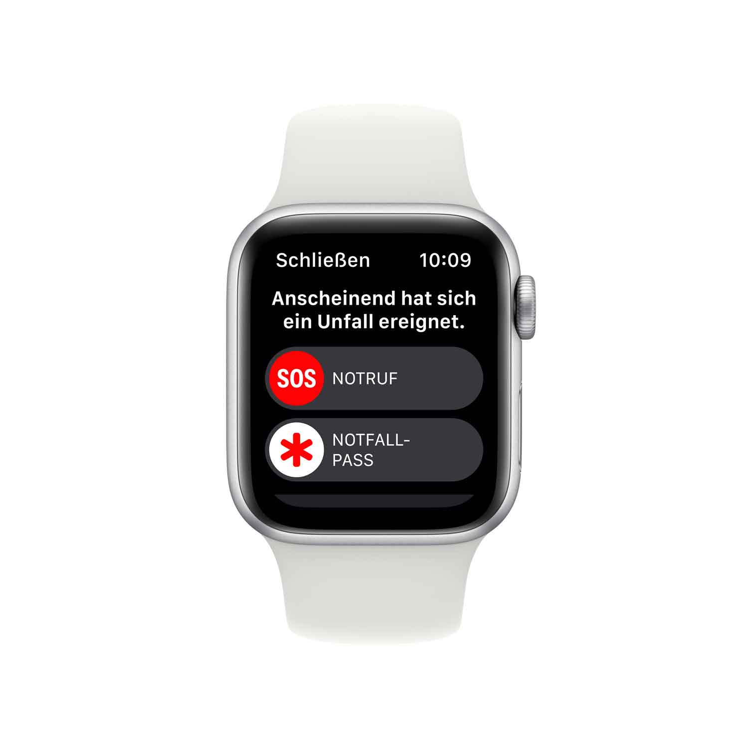 Apple Watch SE Aluminium 40mm Silber (Sportarmband weiß) - 2022