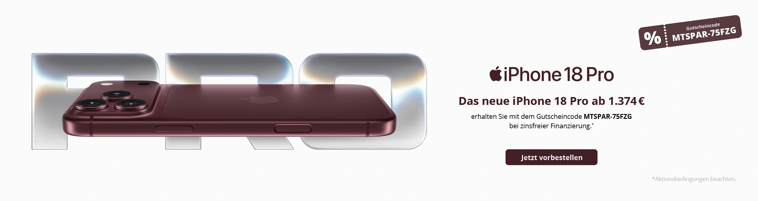 iPhone 18 Pro jetzt vorbestellen