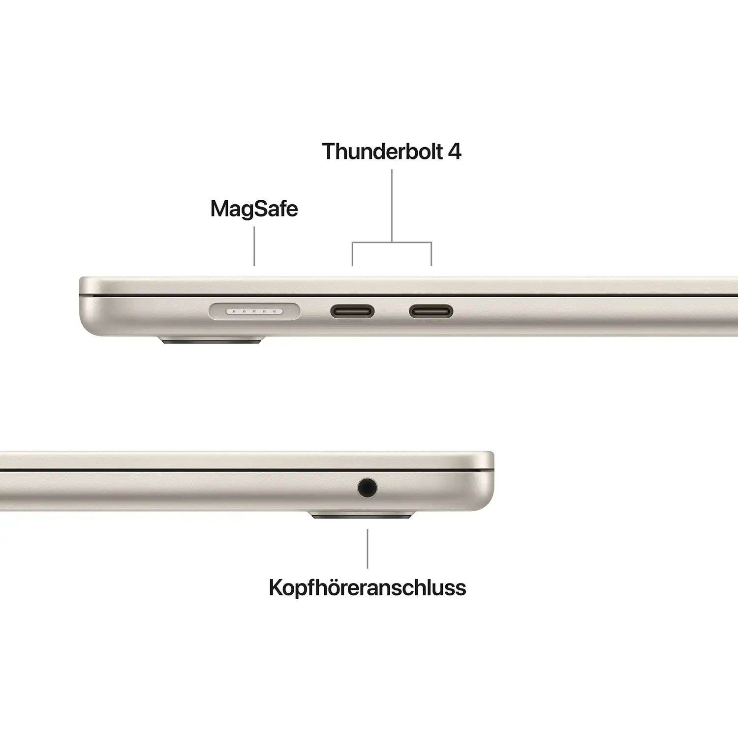 Macbook Air 15'' - M4  10-Core CPU  10-Core GPU - 16 GB - 512 GB SSD - Polarstern - 2025