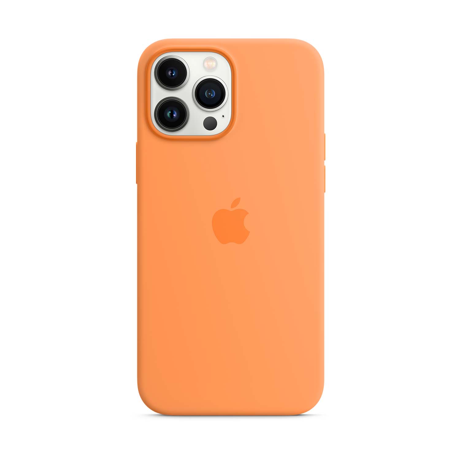 Apple Silikon Case iPhone 13 Pro Max mit MagSafe - Gelborange