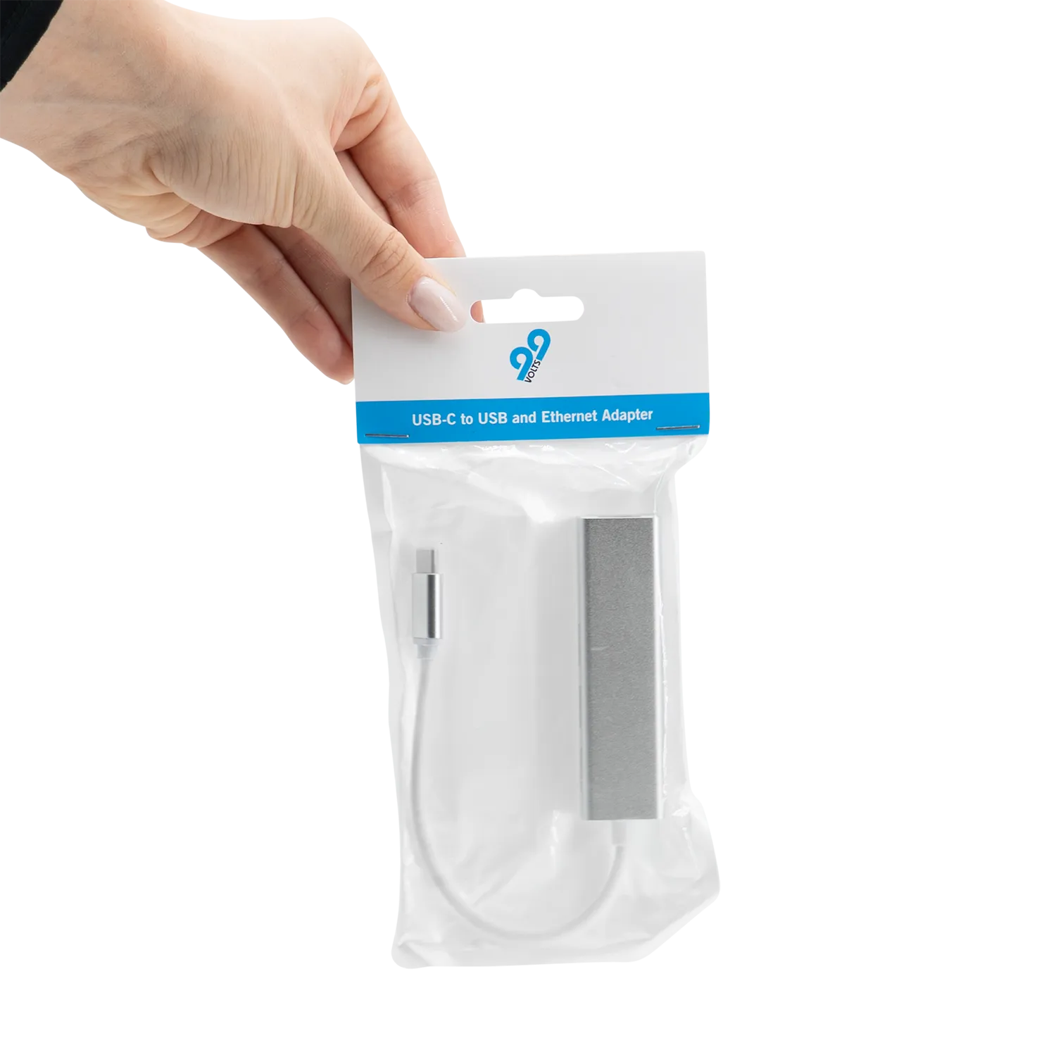 99VOLTS USB-C auf USB (3-fach) und RJ45 Ethernet Adapter