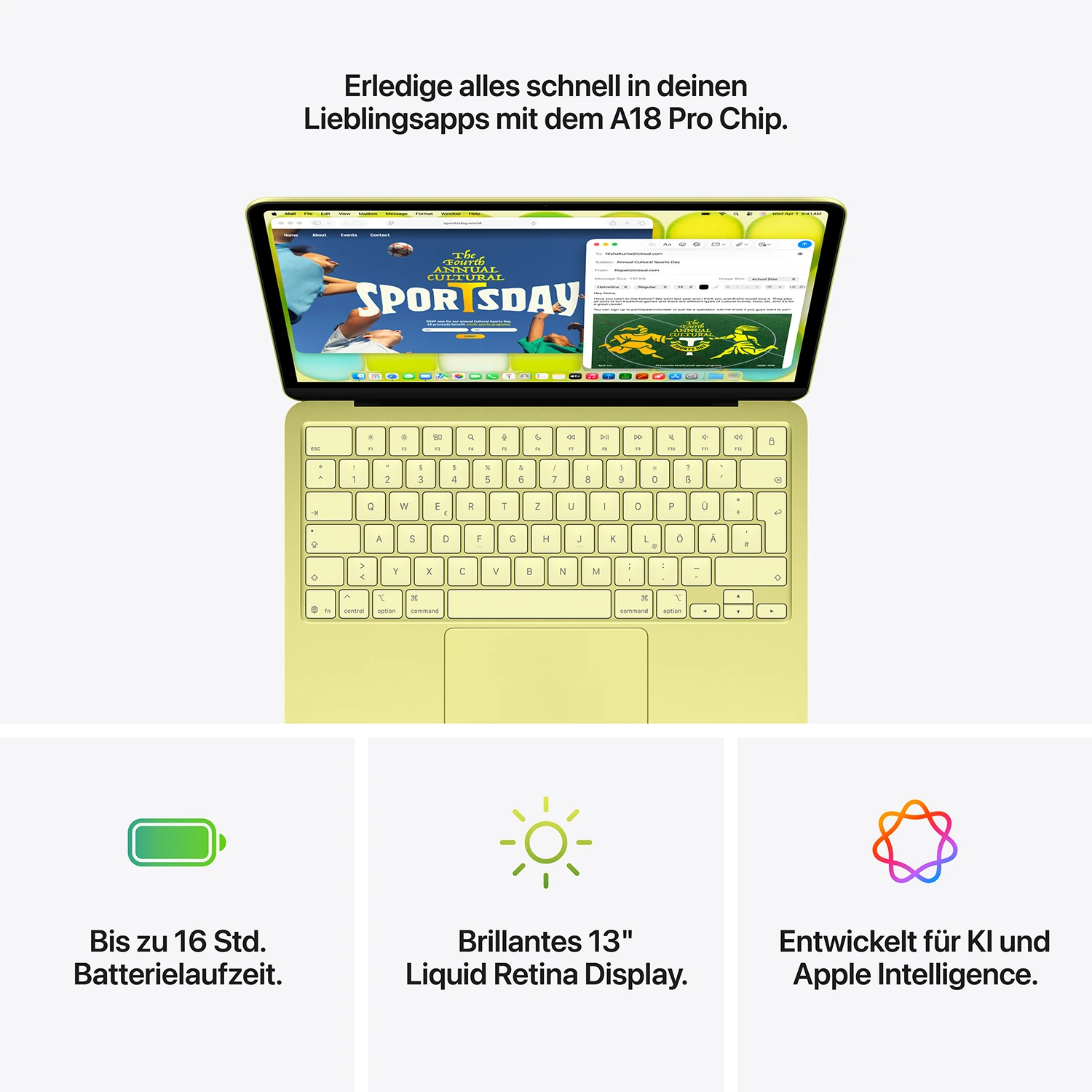 Macbook Neo 13'' A18 6-Core CPU  5-Core GPU - 8 GB - 256 GB SSD - Rosa - 2026