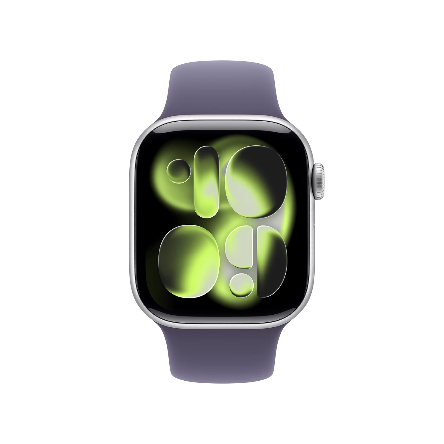 Apple Watch Series 11 GPS 42mm Silber Aluminium Case mit Nebelviolett Sport Band - S/M