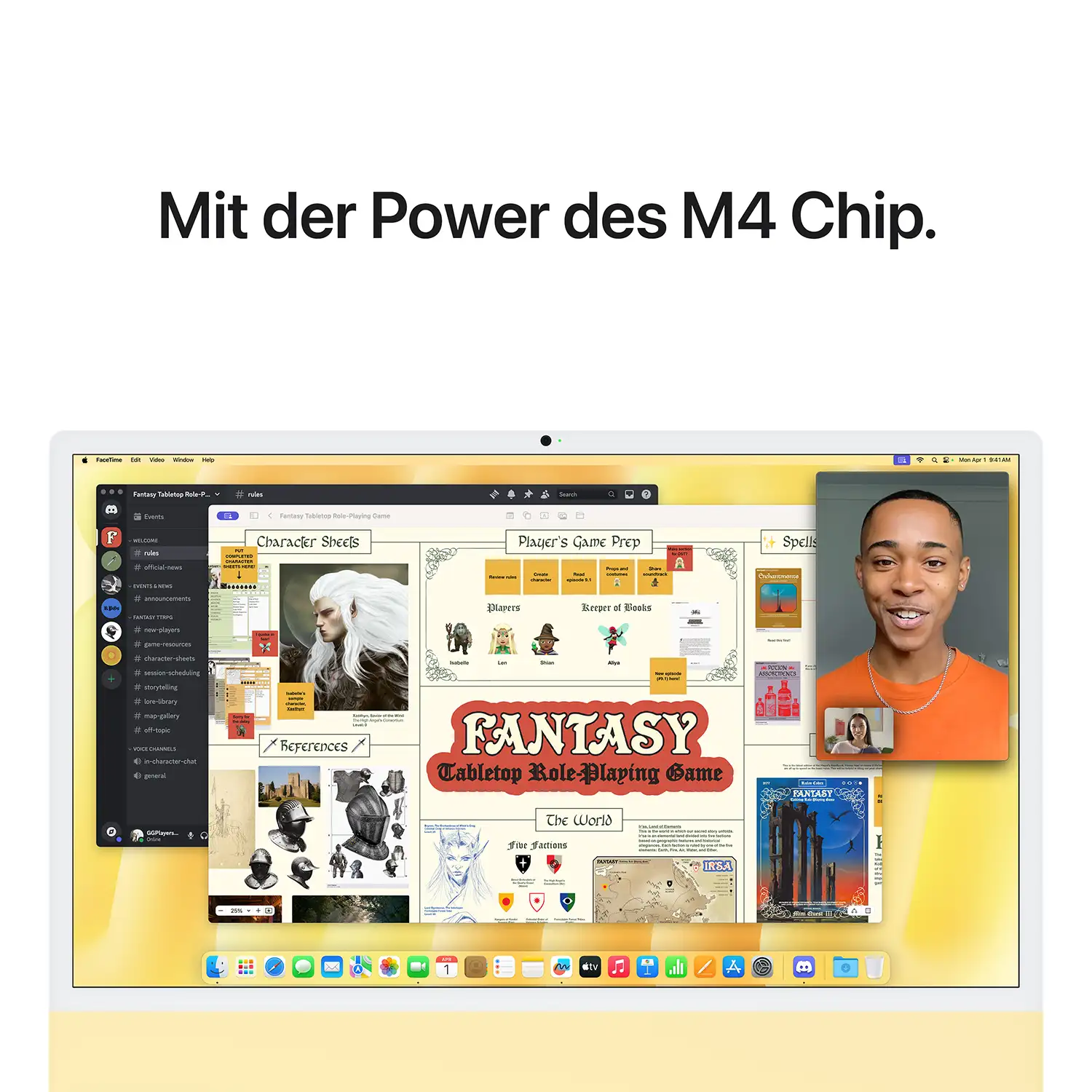 Apple iMac 24'' M4 8-Core CPU 8-Core GPU - 256 GB - 16 GB Gelb - 2024 Produktbild: Imac m4 chip 2 port 24 in gelb bild position 6