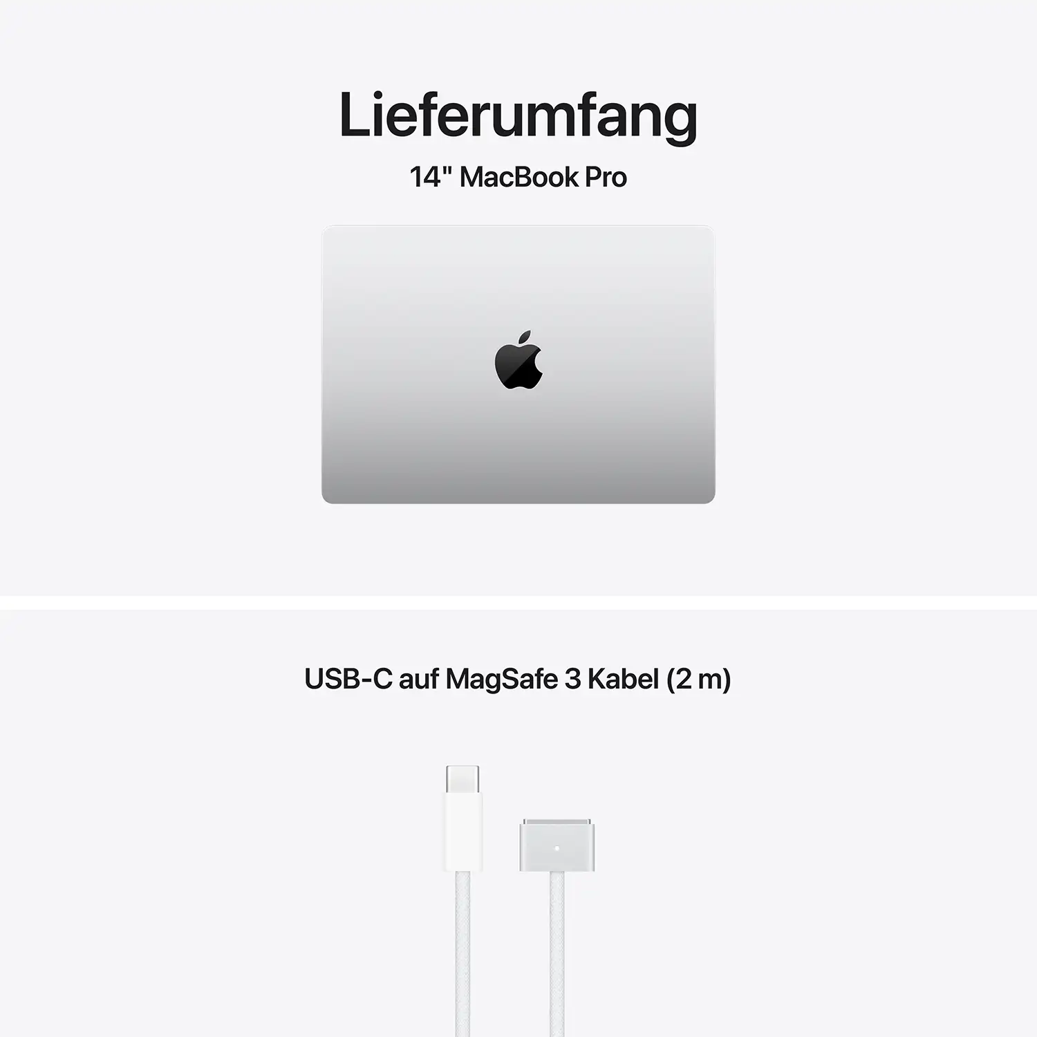 14" MacBook Pro in der Farbe silber
