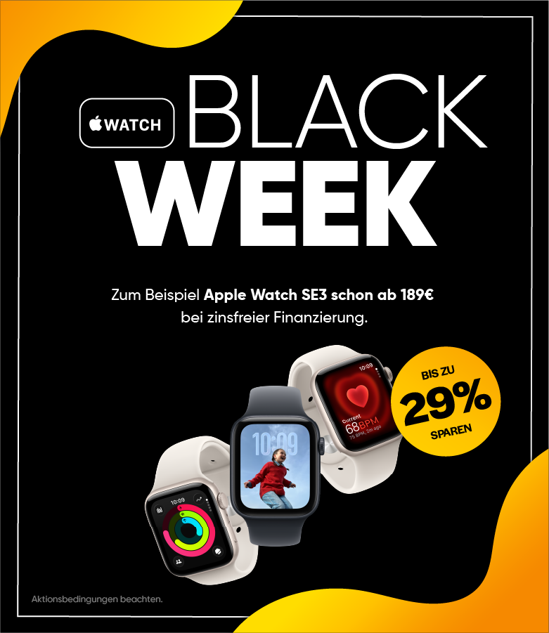 Black Week Watch und iPad