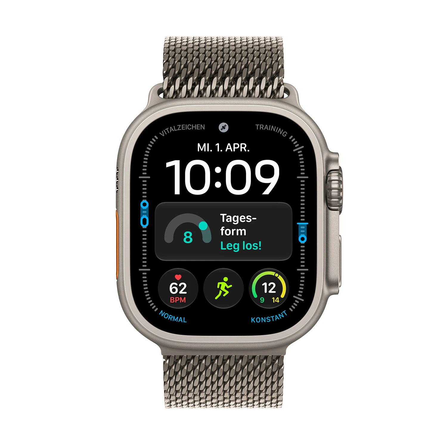 Apple Watch Ultra 4 Titanium Cellular 49mm Natur (Milanaise Titan natur) S