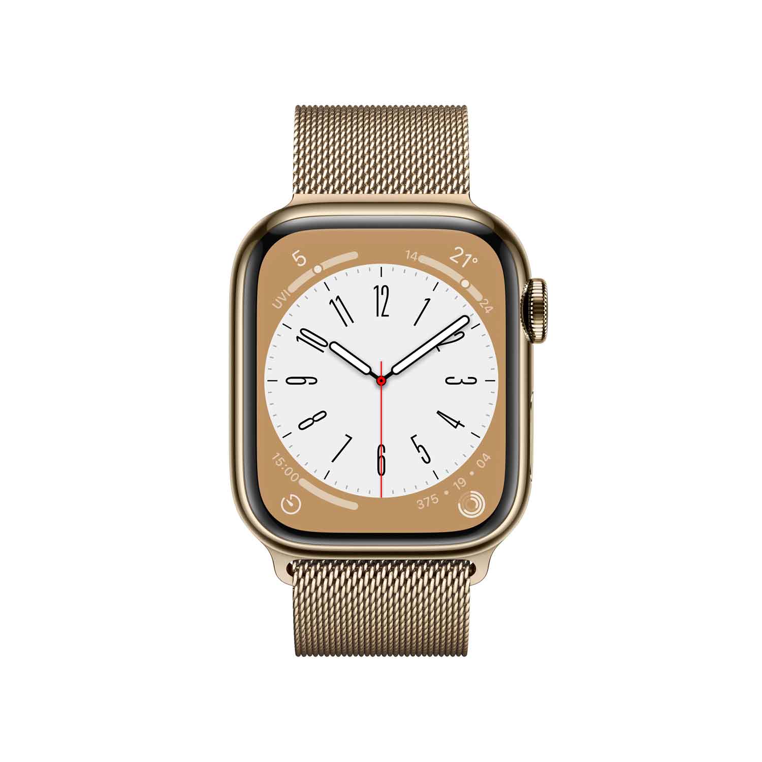 Apple Watch S8 Edelstahl Cellular 41mm Gold (Milanaise gold)