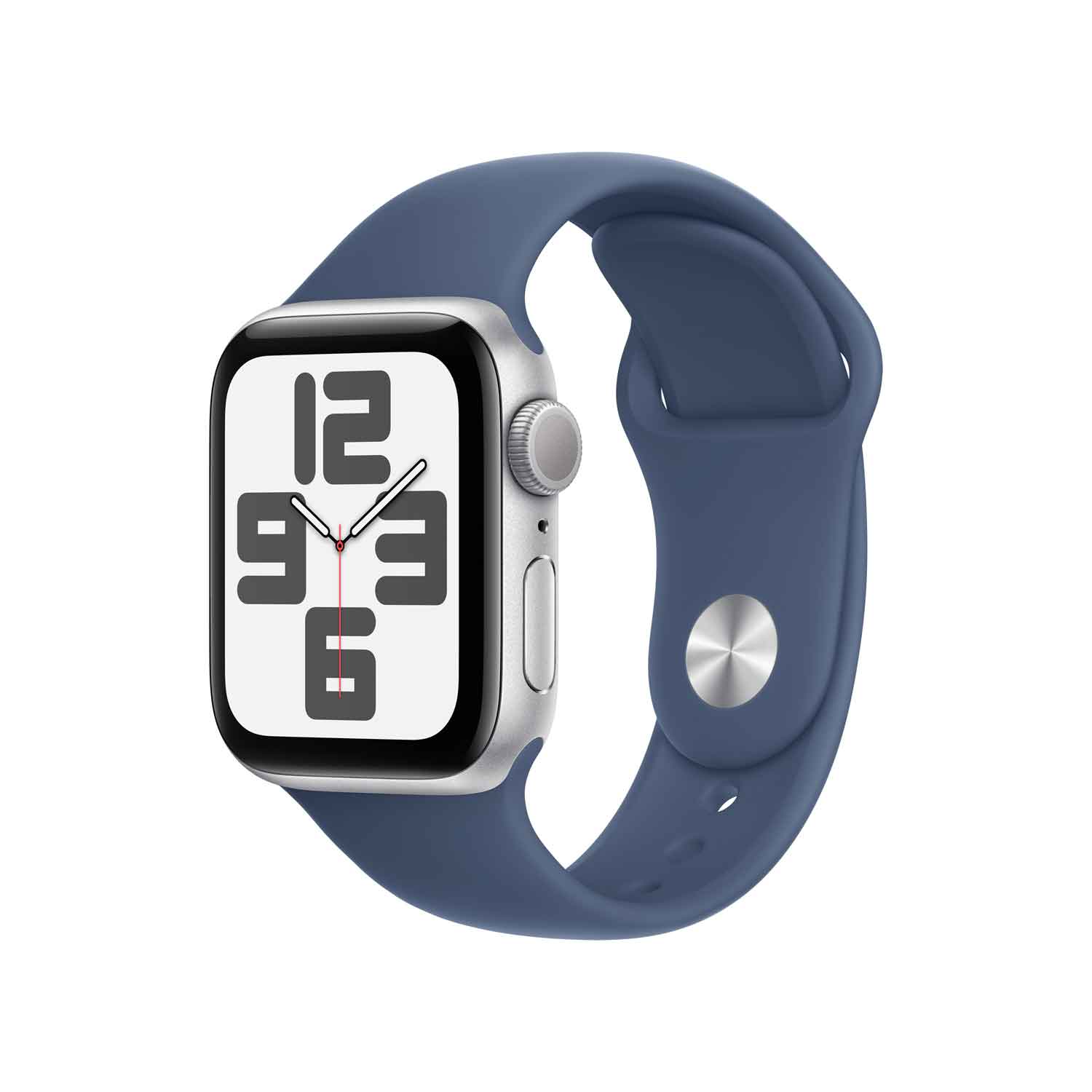 Apple Watch SE Aluminium 40mm Silber (Sportarmband denim) S/M - 2024