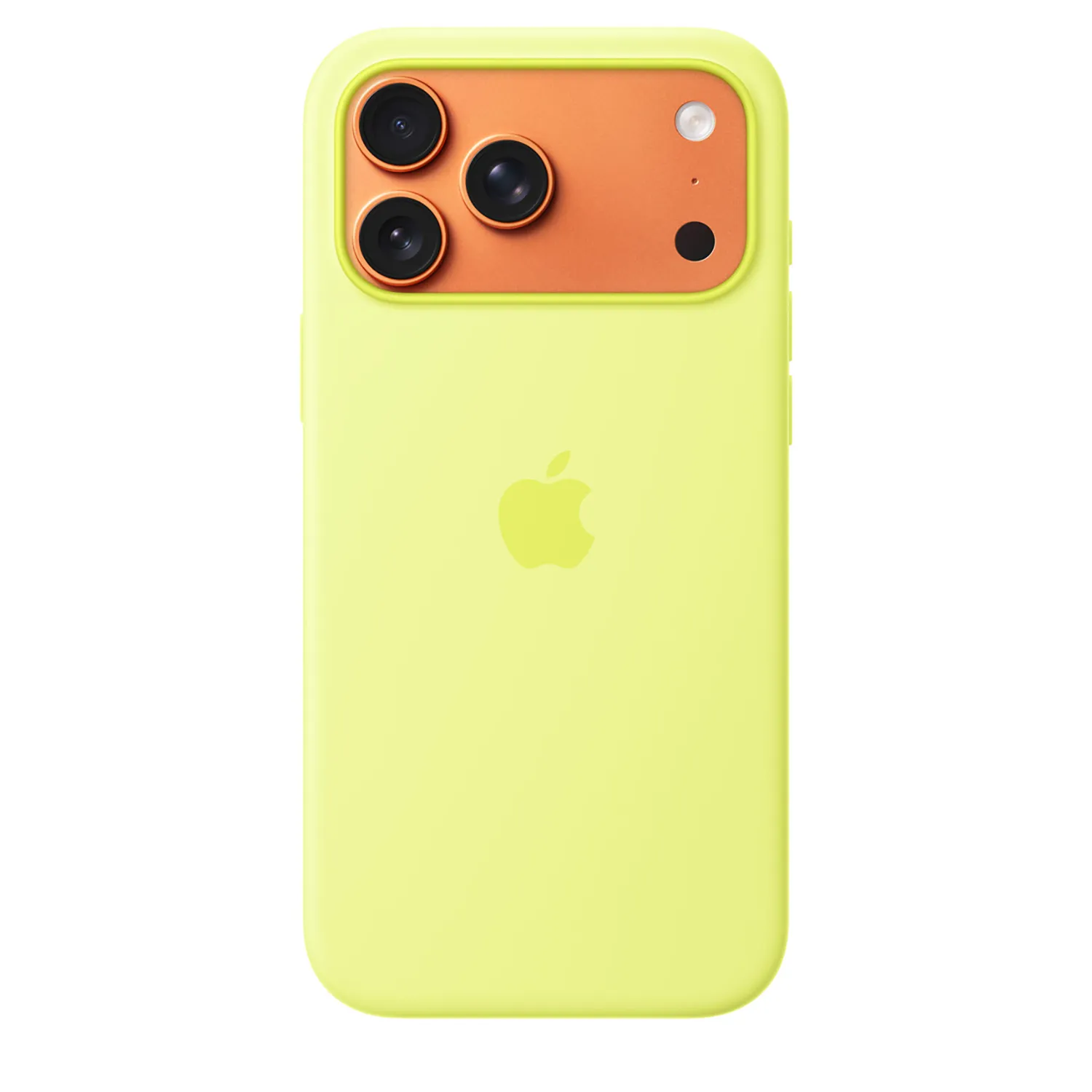 Apple Silikon Case iPhone 17 Pro Max mit MagSafe (neongelb)