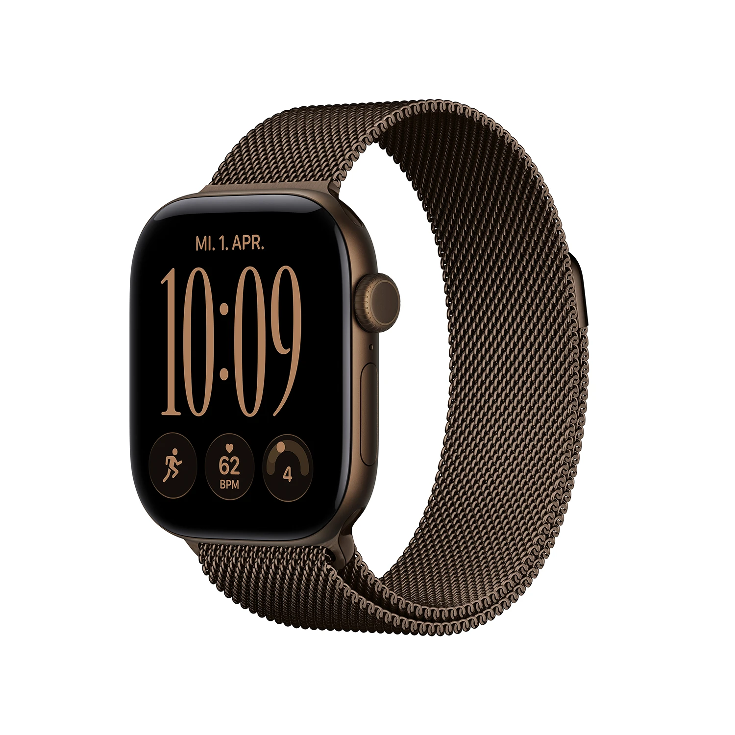 Apple Watch Series 12 GPS 42mm Dark Bronze Aluminium Case with Dark Bronze Milanese Loop