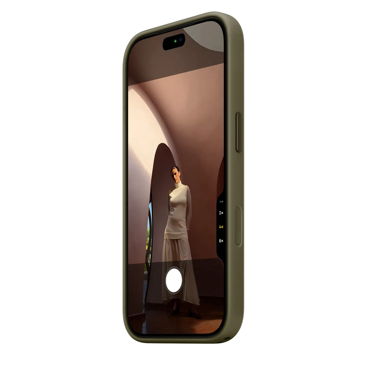 Apple Funktionsgewebe Case iPhone 18 Pro mit MagSafe (olive)