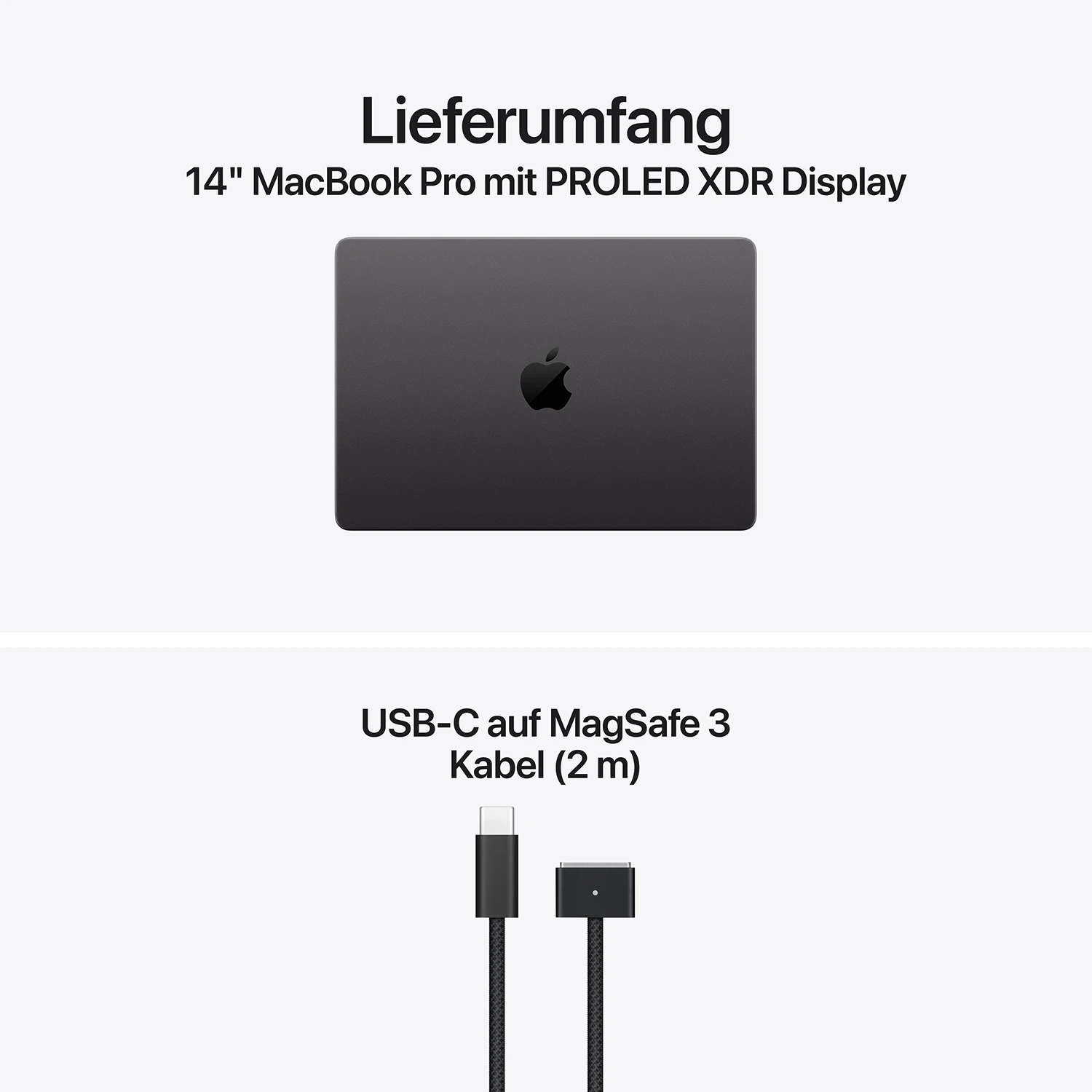 MacBook Pro 14'' M5 Pro 15C/16C - 24GB - 1TB - PROLED XDR Display Space Schwarz