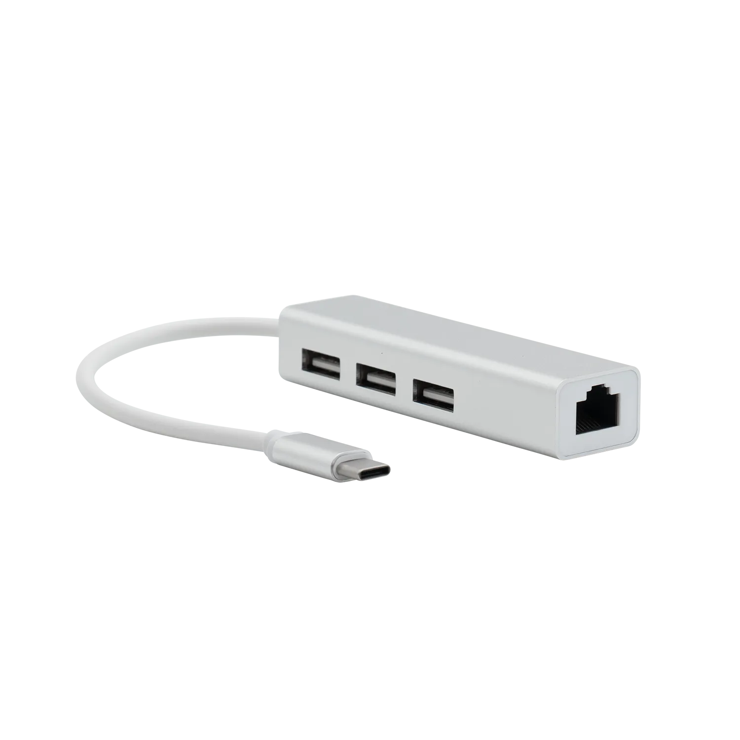 99VOLTS USB-C auf USB (3-fach) und RJ45 Ethernet Adapter