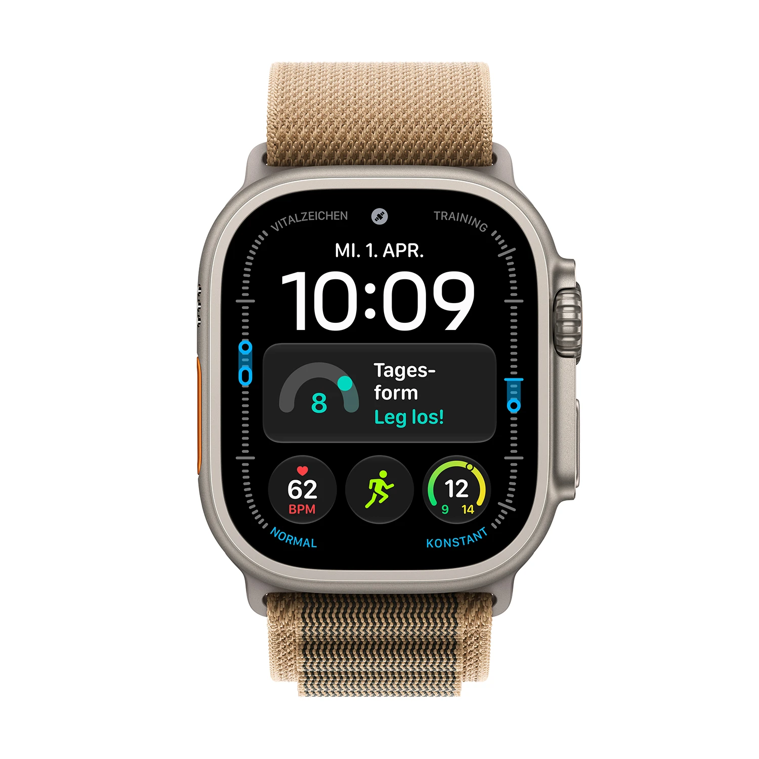 Apple Watch Ultra 4 Titanium Cellular 49mm Natur (Alpine Loop wüstensand) S