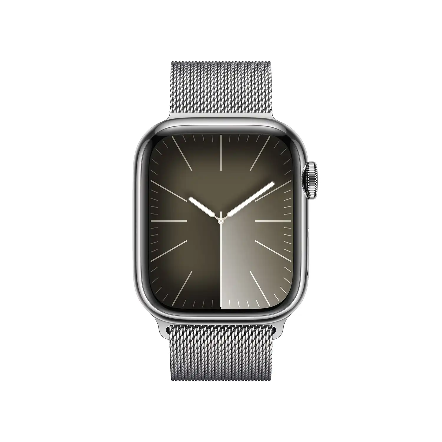 AppleWatch S9 Edelstahl Cellular 41mm Silber (milanaise silber)