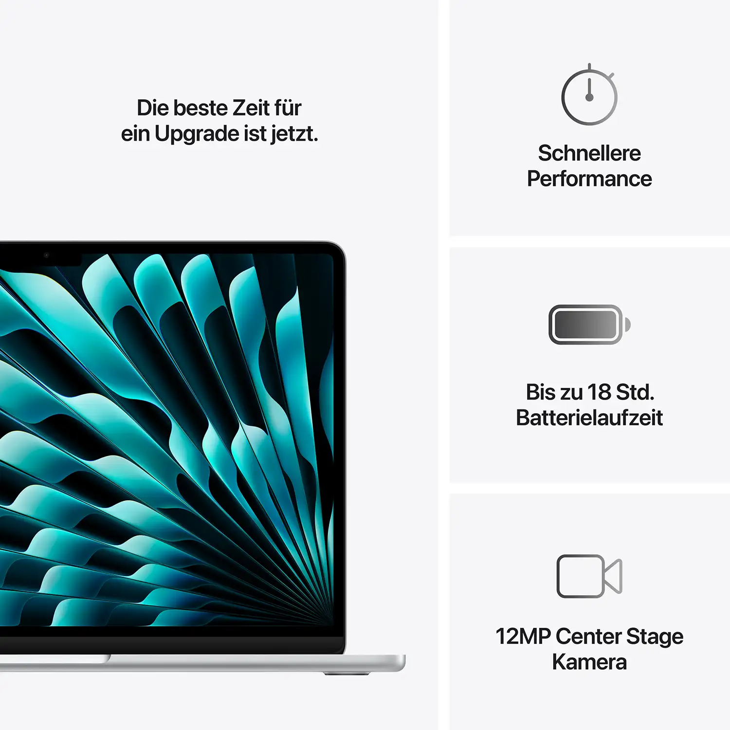 Macbook Air 13.6'' - M4  10-Core CPU  10-Core GPU - 24 GB - 512 GB SSD - Silber - 2025