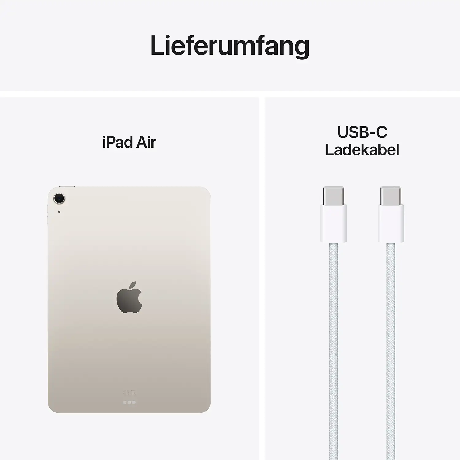 Apple iPad Air 11 Wi-Fi 128 GB Polarstern - 2025 Produktbild: Ipad air 11 inch m3 wifi polarstern bild position 10