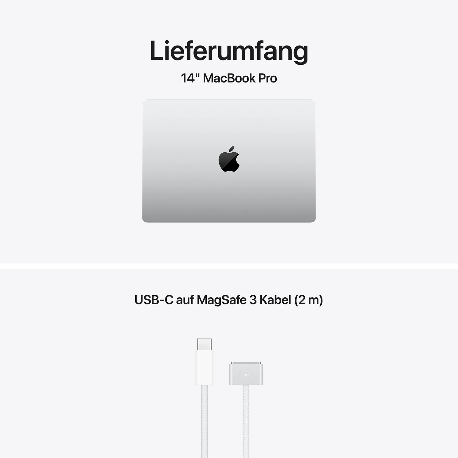 Apple MacBook Pro 14'' M5 Pro 18-Core CPU  20-Core GPU - 2TB - 24GB Silber - 2026 - Kein Netzteil 