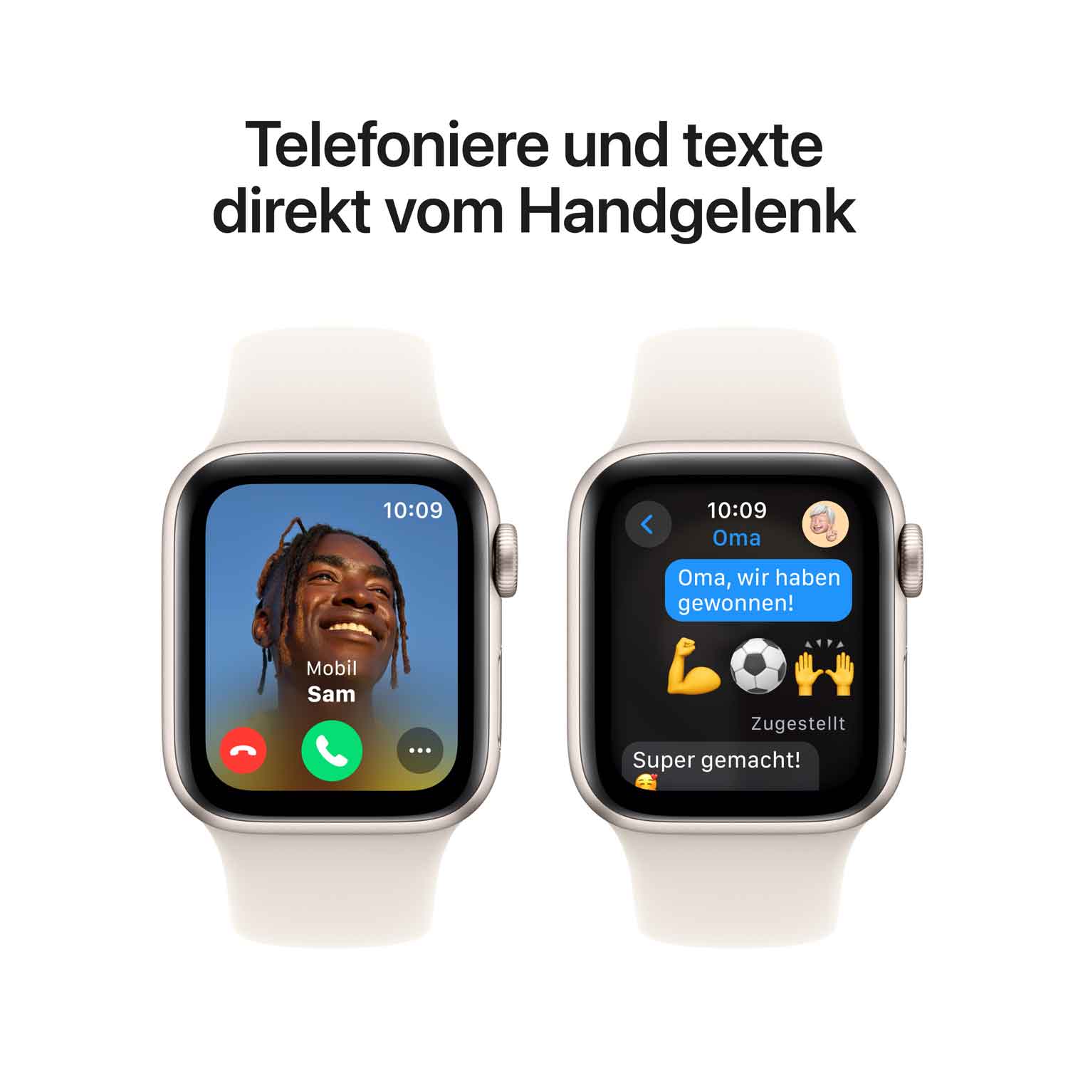 Apple Watch SE Aluminium 40mm Polarstern (Sportarmband polarstern) S/M - 2024