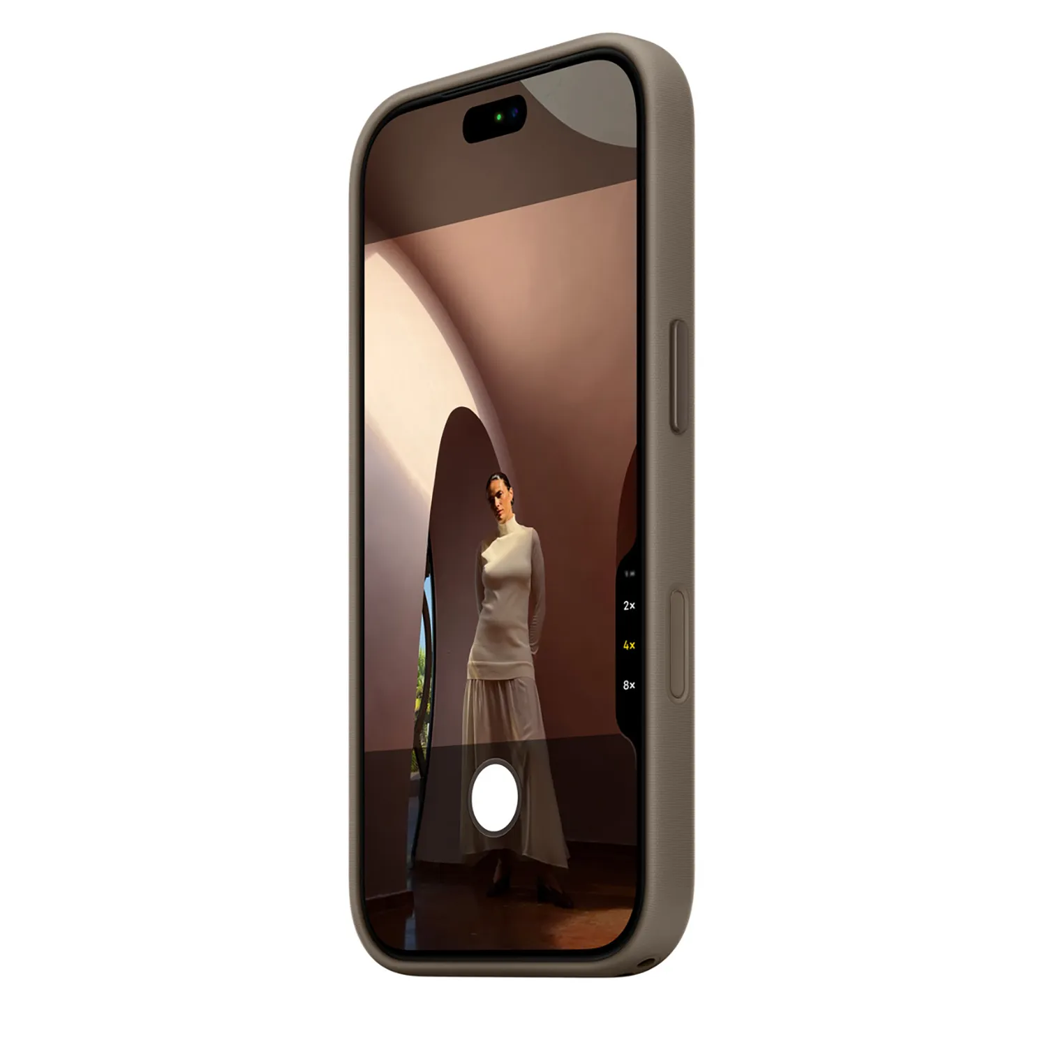 Apple Funktionsgewebe Case iPhone 18 Pro mit MagSafe (Taupe)