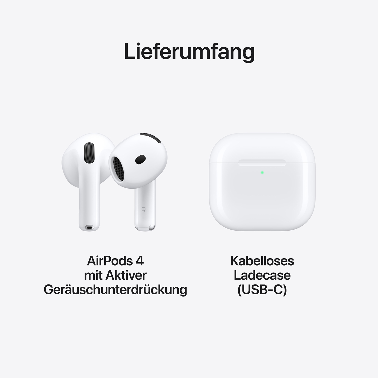 Apple AirPods 4 - Active Noise Cancellation Produktbild: Airpods 4 with active noise cancellation bild position 9