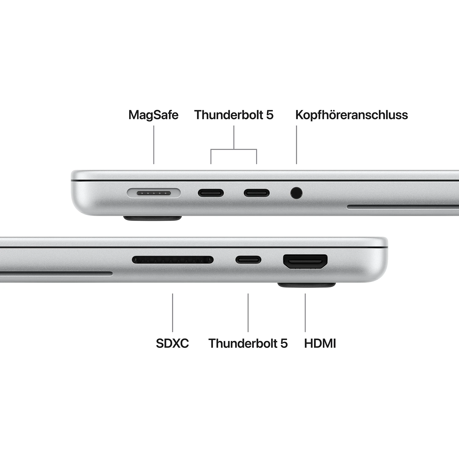 MacBook Pro 14'' M5 Pro 15C/16C - 24GB - 1TB - PROLED XDR Display Silber
