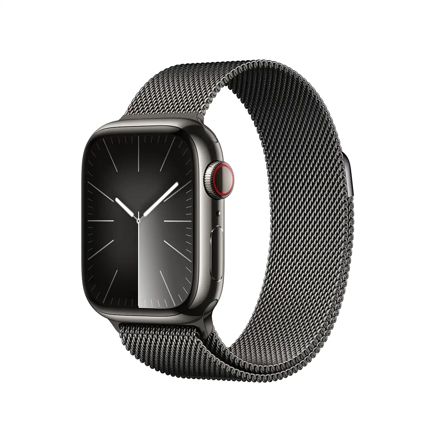 AppleWatch S9 Edelstahl Cellular 41mm Graphit (milanaise graphit)