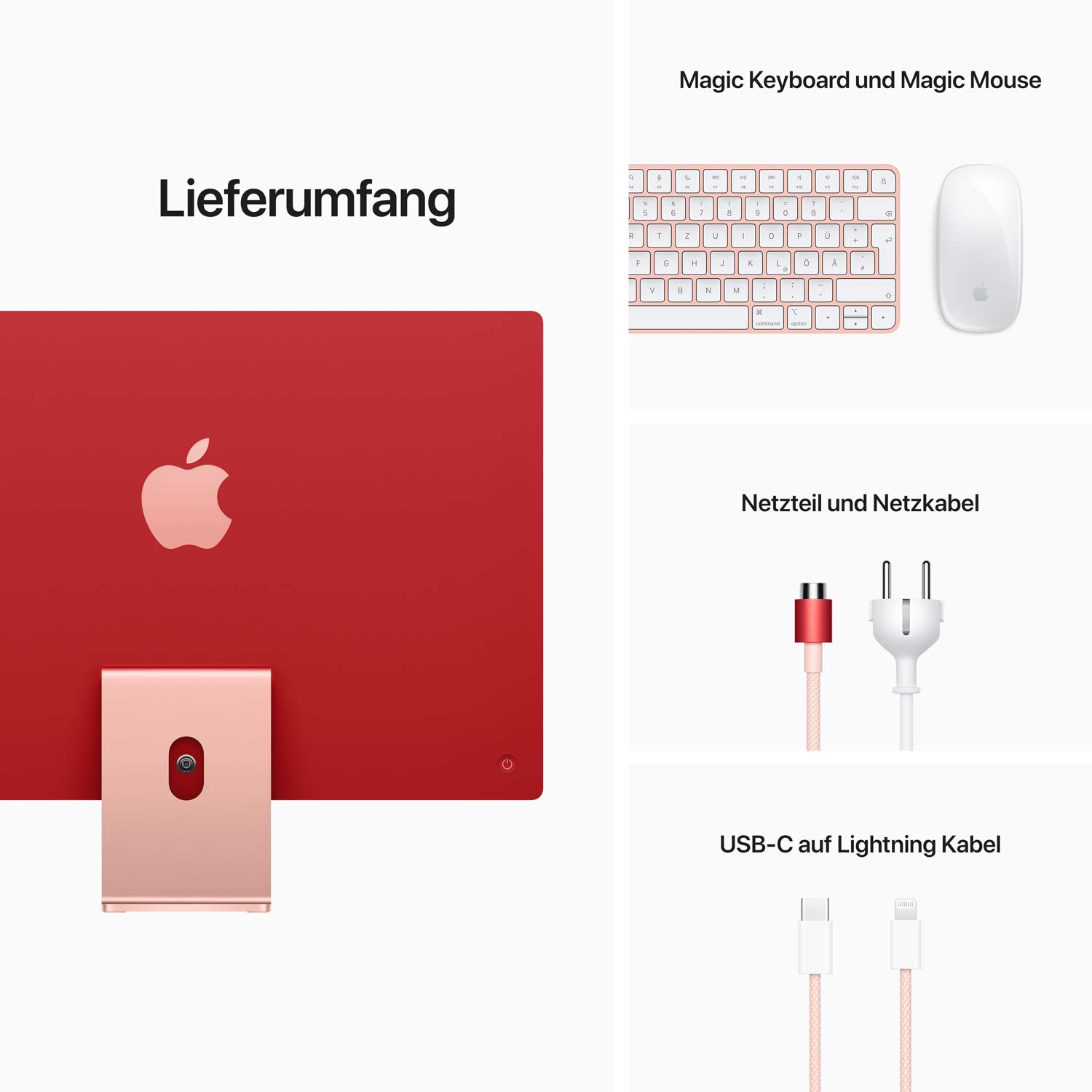iMac 24'' M1 7-Core GPU 256GB - 8 GB - rosé // NEU