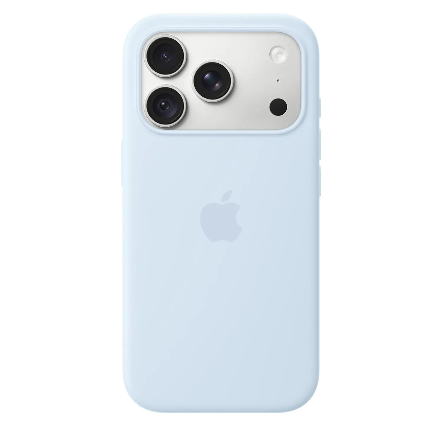 Apple Silikon Case iPhone 18 Pro mit MagSafe (klarblau)