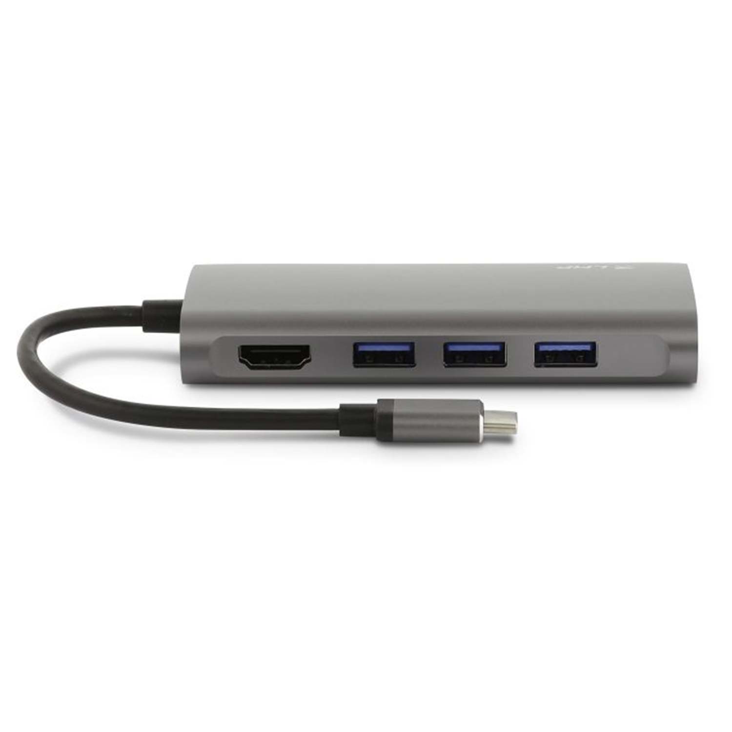 LMP USB-C Mini Dock mit Ladefunktion - Spacegrau Produktbild: 15954 lmp usb c mini dock 30 18 700x375