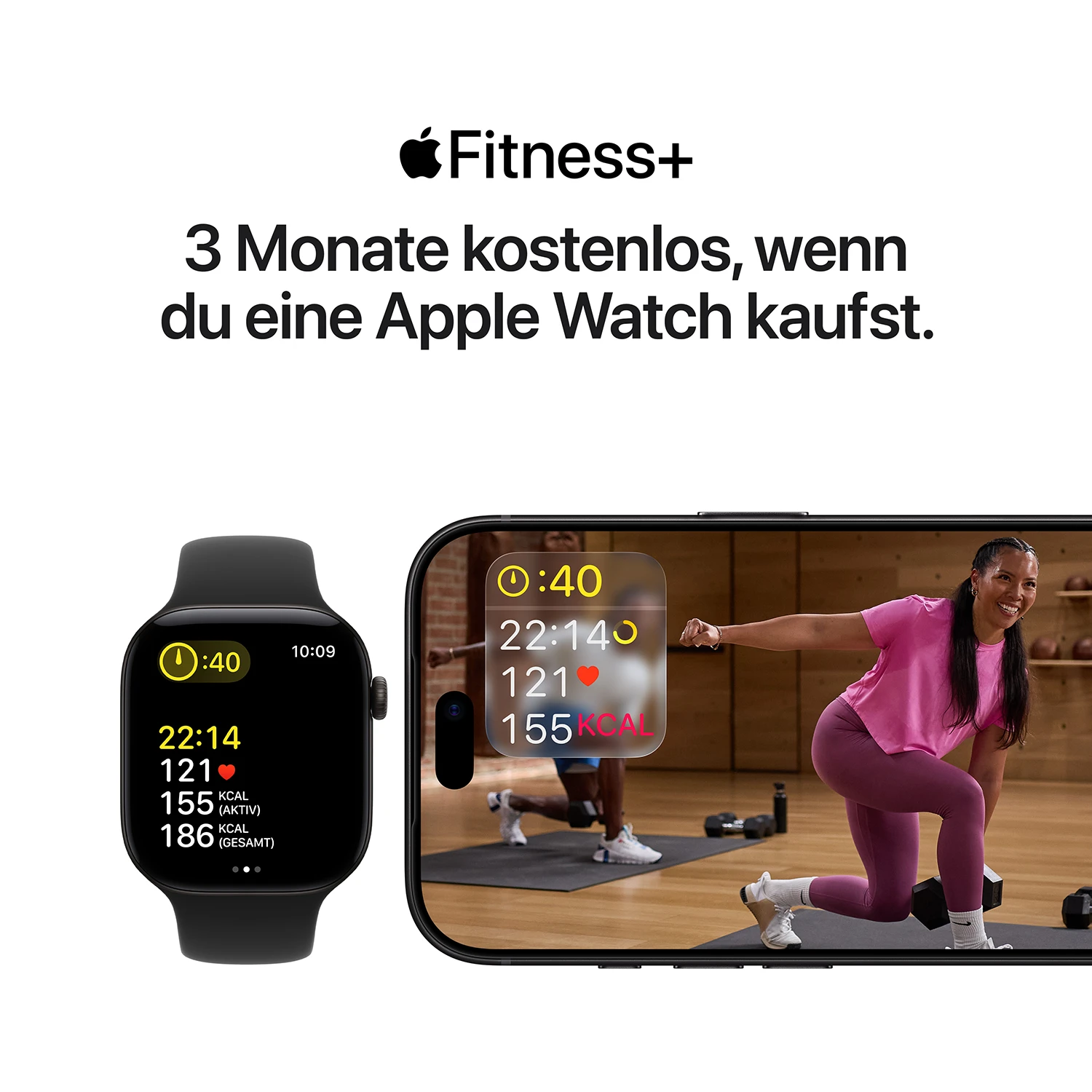 Apple Watch SE 3 Aluminium 40mm Mitternacht (Sportarmband navyblau) S/M 2026