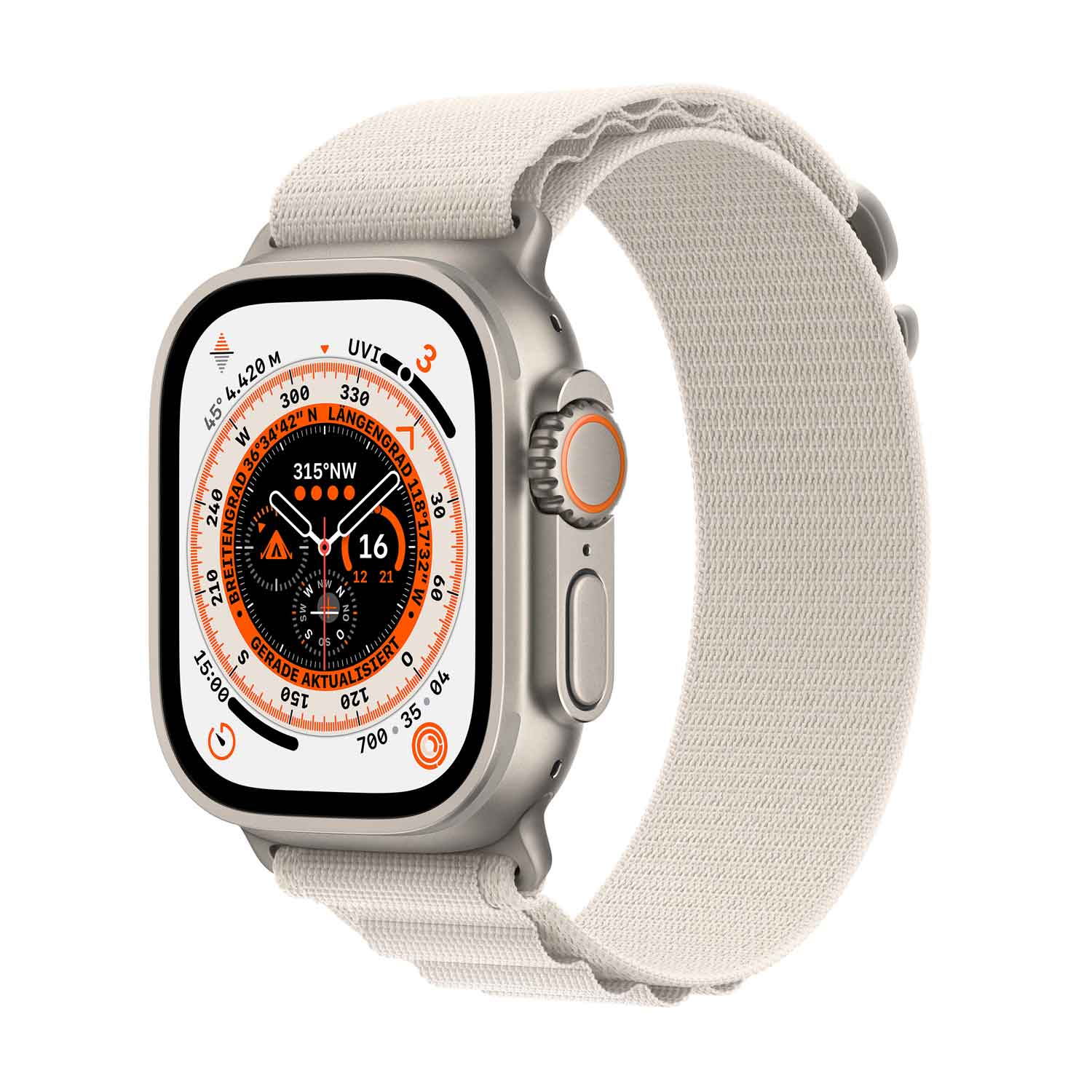 Apple Watch Ultra Titanium Cellular 49mm (Alpine Loop polarstern) Small