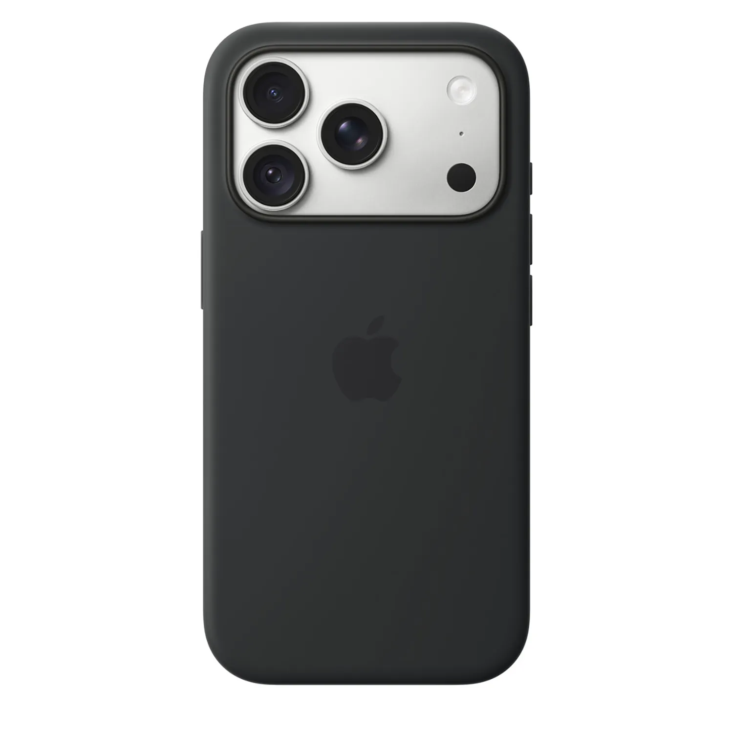 Apple Silikon Case iPhone 18 Pro mit MagSafe (schwarz)