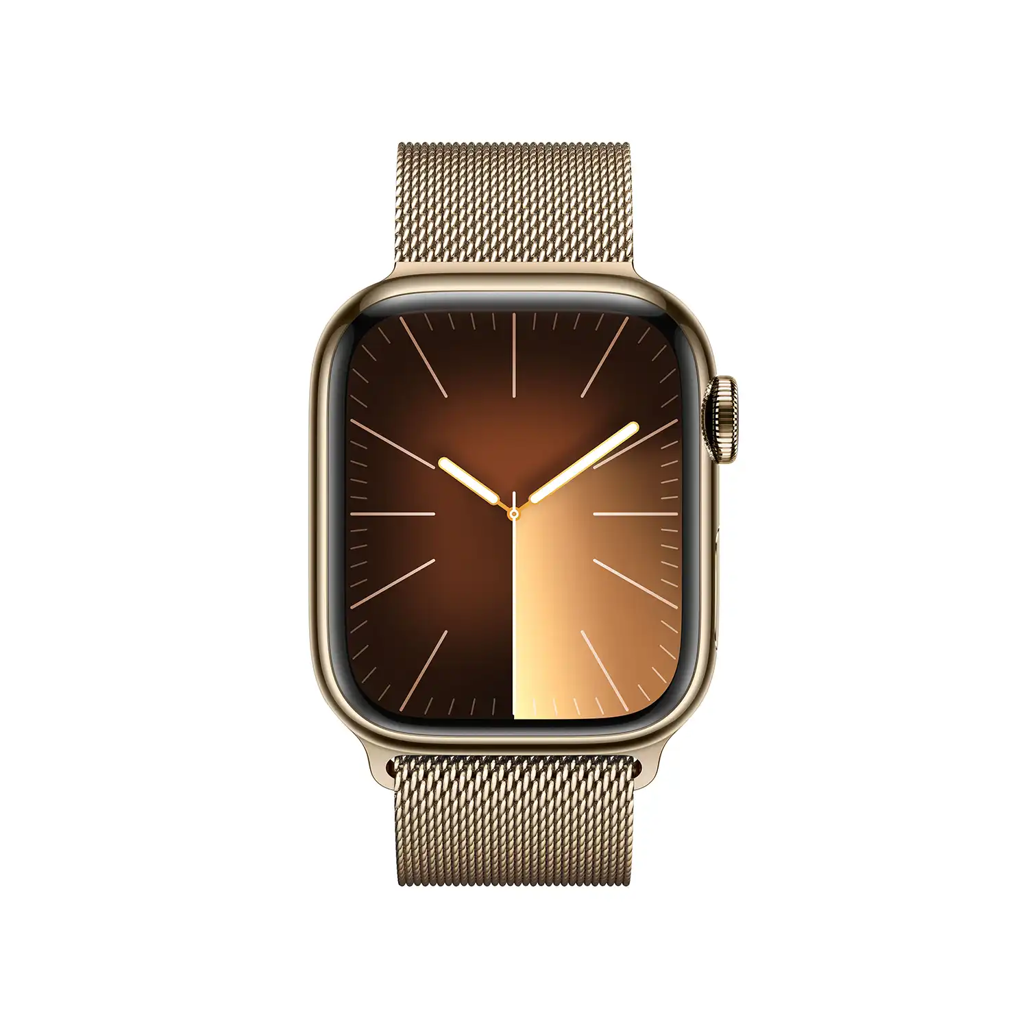 AppleWatch S9 Edelstahl Cellular 41mm Gold (milanaise gold)