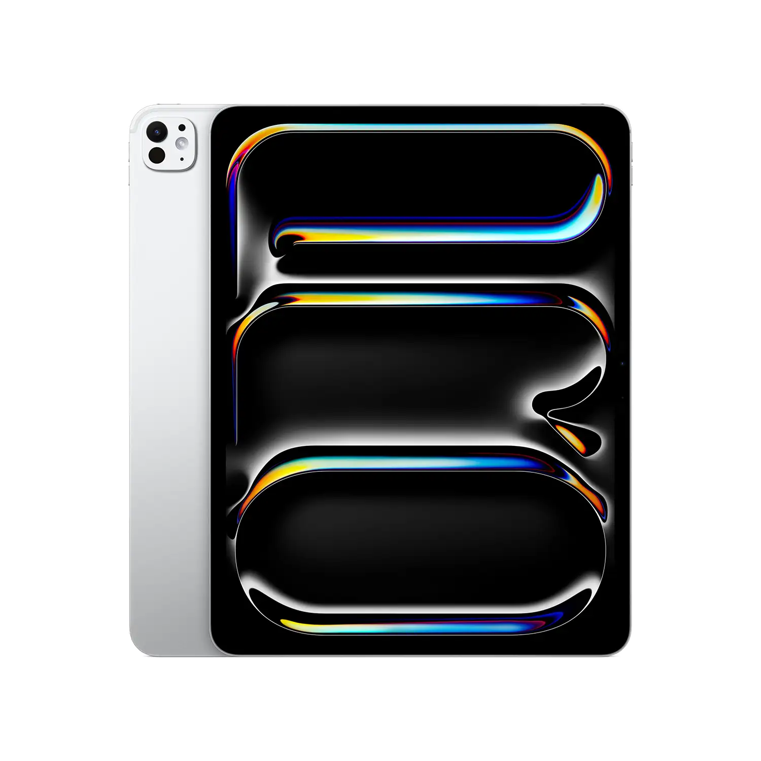 Apple iPad Pro 13 WiFi 256 GB Standardglas - Silber - 2025 Produktbild iPad Pro Silber beide Seiten