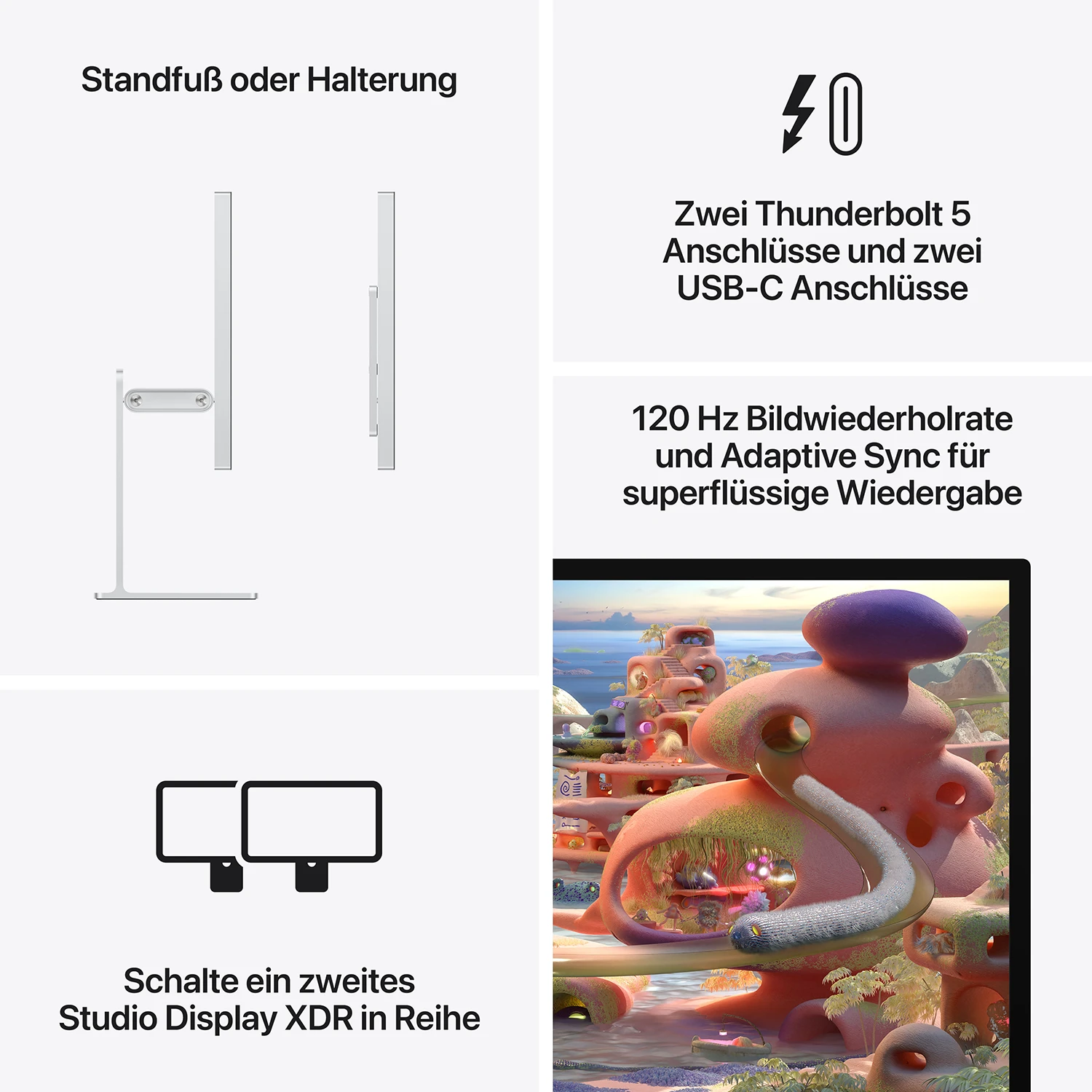 Apple Studio Display XDR Standardglas - Neigungs- und Höhenverstellbar - 2026