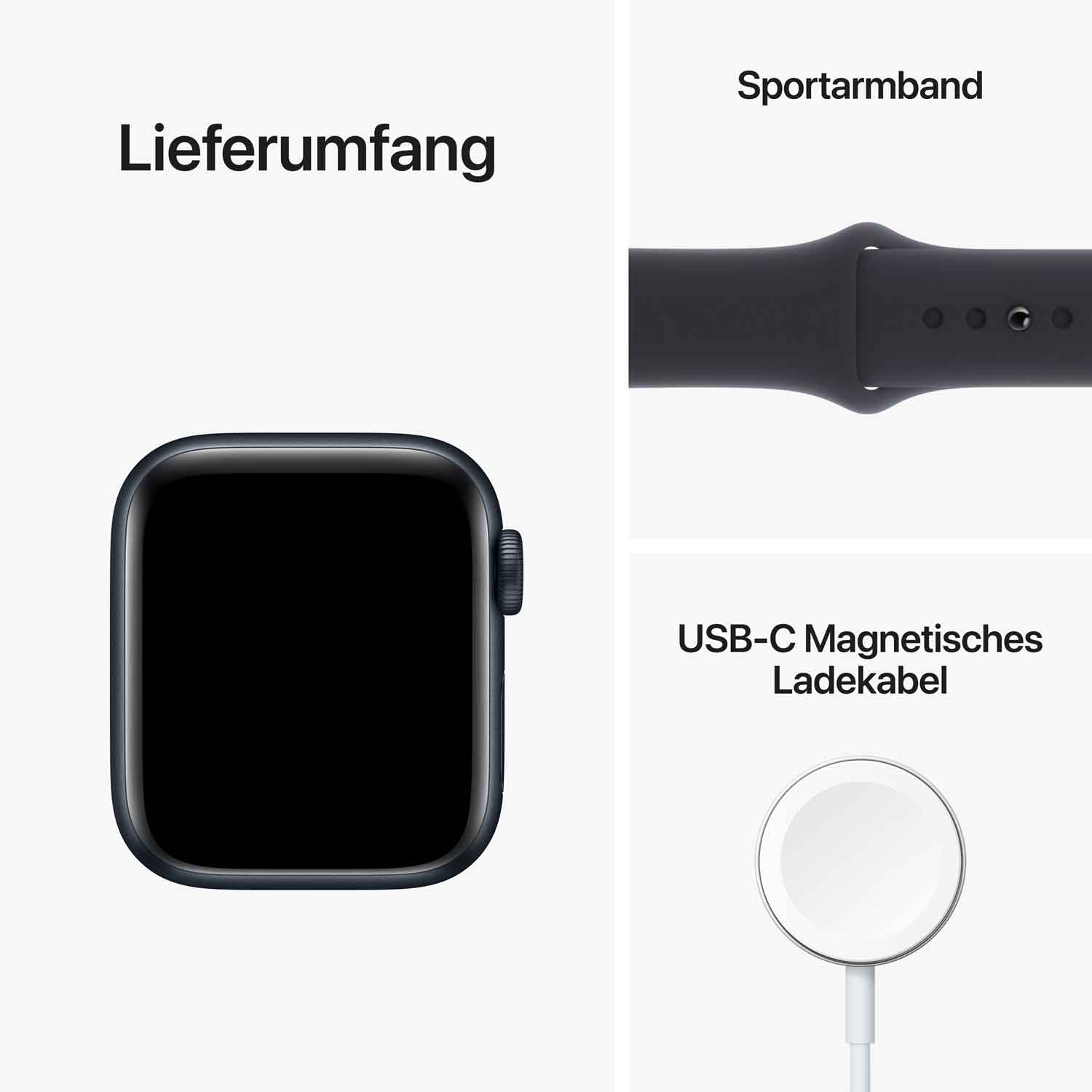 Apple Watch SE Aluminium 40mm Mitternacht (Sportarmband mitternacht) - 2022