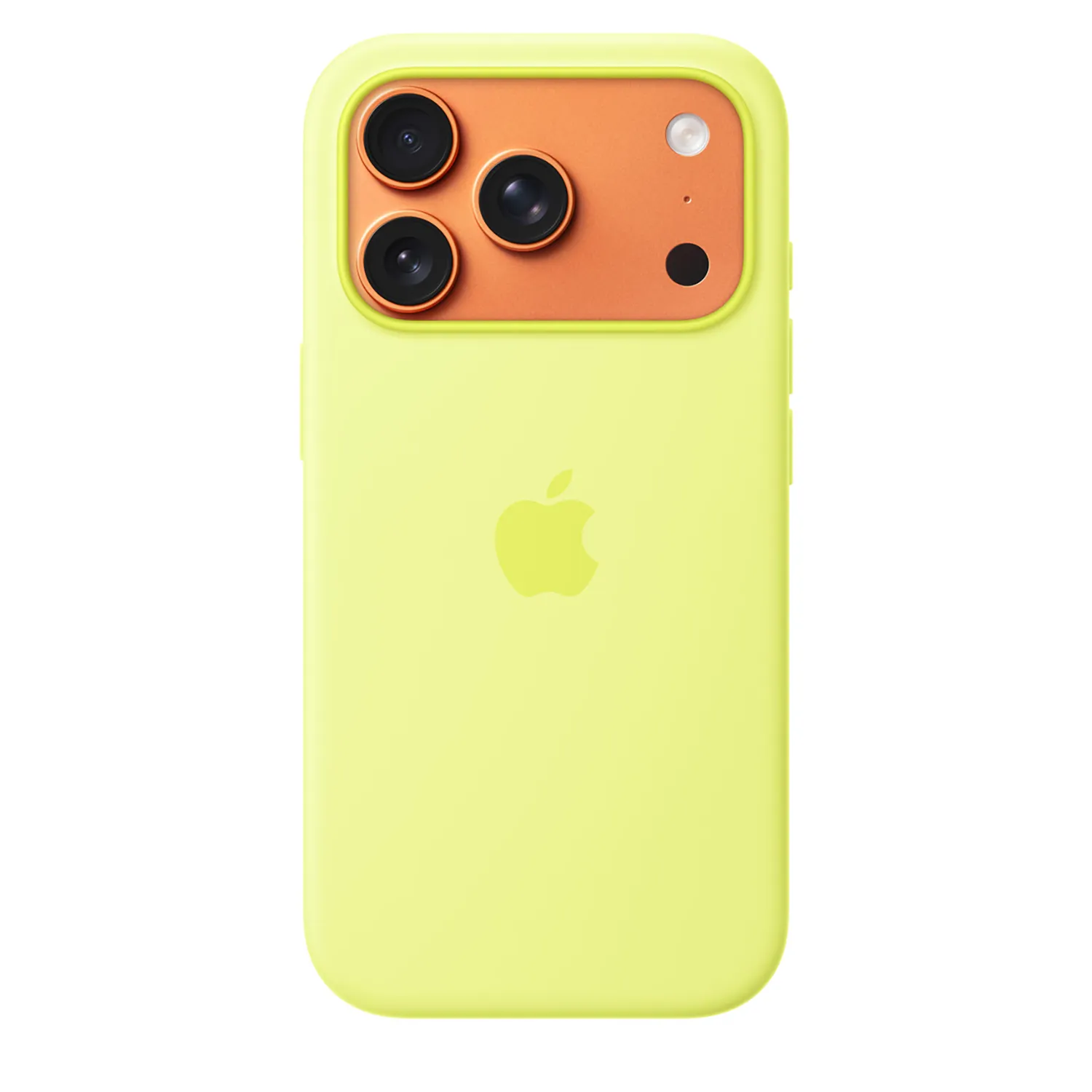 Apple Silikon Case iPhone 17 Pro mit MagSafe (neongelb)