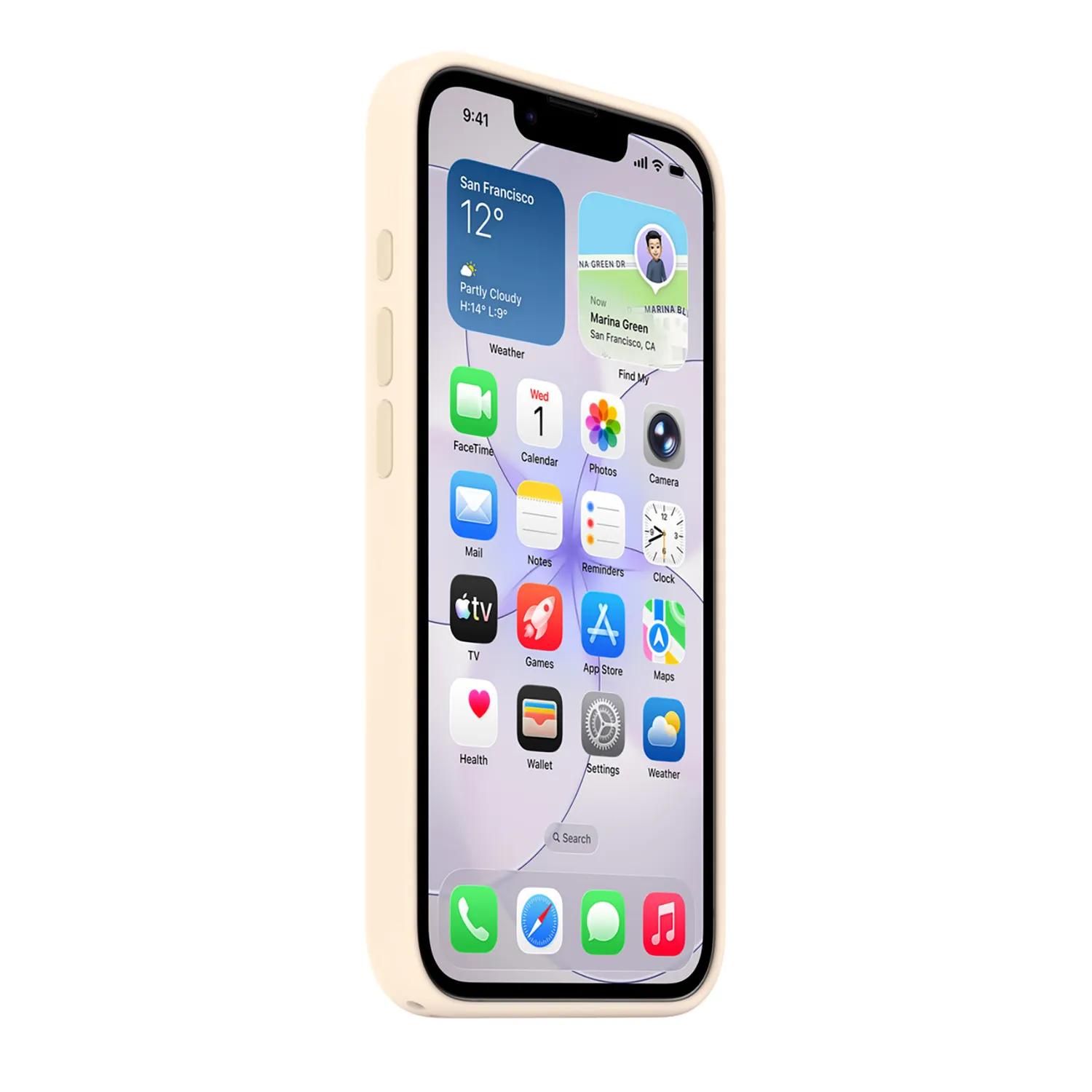 Apple Silikon Case iPhone 17e mit MagSafe (vanille)