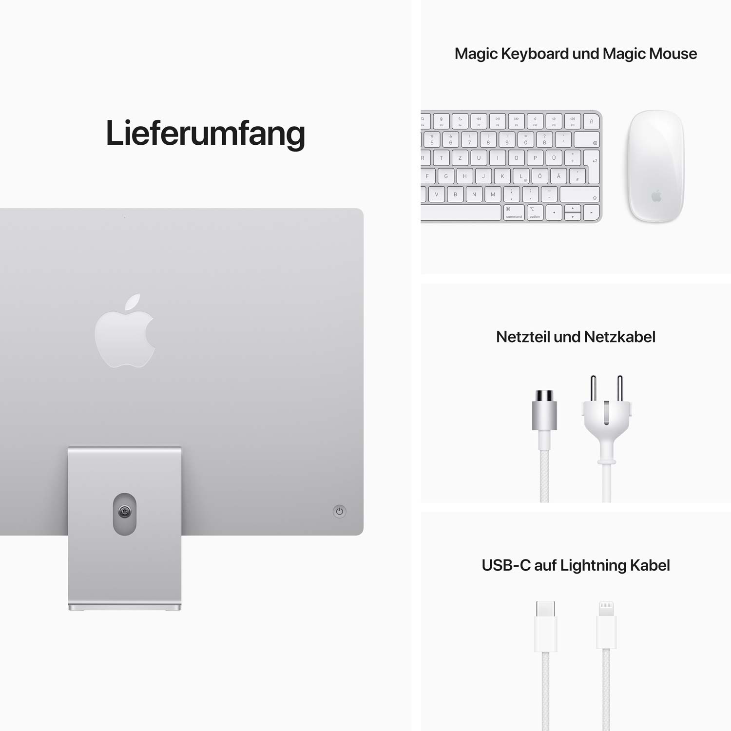 iMac 24'' M1 7-Core GPU 256GB - 8 GB - silber // NEU
