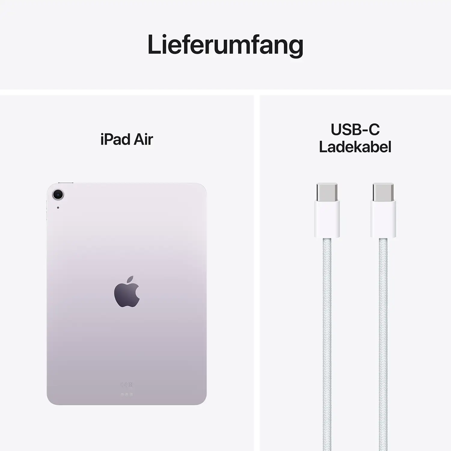 Apple iPad Air 11 Wi-Fi 128 GB Violett - 2025 Produktbild: Ipad air 11 inch m3 wifi violett bild position 10